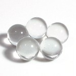 透明水晶丸玉（10mm）5個セット(czbo10m-1)