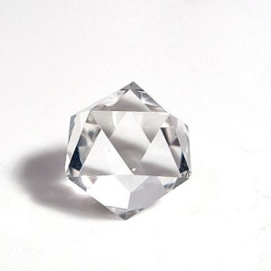 水晶20面体カット(czcu105-1)