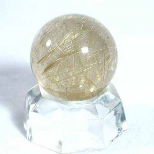 ゴールドルチルクオーツ丸玉(rubo052-1)